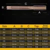 Stonego 1PC HSS CO M35 -Eスパイラルフルートタップ - メトリック右手スレッドプラグタップドリル、M3/M4/M5/M6/M8/M10/M12