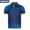 Donic Table Tennis Jersey Lapel Recep Neck Quick Dry Sports T-shirt تنفس الأكمام القصيرة Ping Pong Men Women 240403