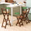 Момо складное барное кресло High Stool Home Cash Register Bar Restaurant Stable Living Room Backrest Solid Wood Modern Simplicity