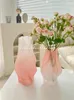 Vaser nordisk kreativ stil frostad högkvalitativ vas glasblommor arrangemang vardagsrum matbord konst dekoration ins