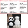 Costume gonfiabile panda gigante strada stradono divertente orso polare costume da festa cosplay costume da mascotte gonfiabile per bambole peluche