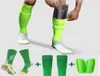 Knäskydd 1 satser Hight Elasticity Shin Guard ärmar för vuxna barn Soccer Grip Sock Professional Legging Cover Sports Protective1584559