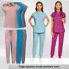 Médicos Enfermeira Trabalho Use Scrub Stufs Uniform Women Women Joggers Hospital Conjunto cirúrgico Laboratório Médico Laboratório Clínico Uniforme Casaco Novo