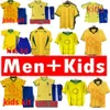 1998 BRASIL TOP VERKOOP VOETBAL JERSEYS 2002 RETRO -shirts Carlos Romario Ronaldinho 2004 Camisa de Futebol 1994 06 Rivaldo Adriano Joelinton 1988 2000 1957 2010