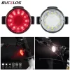 Bucklos Bike Light voor- en achterste fietslamp LED Bicycle Lighting USB -oplaadbare zaklamp voor fietsenfietslantaarn voor fietsenfiets