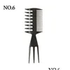 Brosses de cheveux peigne à barbe hommes rétro outil de style arrière lisse