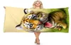 Animal Tiger Bear Panda Beach Towel 3D Digitale printen Rechthoekige badhanddoeken Microvezel handdoek3647808