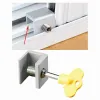 Door Shutter Lock Restrictor Window Security Key Lock Sliding Doors Windows Restrictor Child Safety Anti-theft Door Stopper