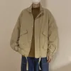 Jackets para hombres Cargo Primavera Otoño Autumnbreaks Men japoneses Chaqueta suelta Cardigan Estudiante Fashion Lapel Bomber