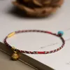 New Small Bell Bracelet Colorful Rope Hand Wave Bracelet Women Men Lovers' Hand Rope Ethnic Style Dropship Jewelry