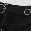 Мужские брюки готическая кожаная пояс средневековый римский воин Килт метал Чиан Харуджуку Стильная одежда Панке