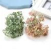 Decorative Flowers 6PCS Artificial Tree Plastic Grass Christmas Scrapbook For Home Decor Wedding Party Fake Plants Diy Gifts Box Wreath