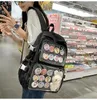 Japon Itabag Transparent PVC Sac à dos Sacs d'école pour filles kawaii bourse occasionnelle Travel Rucksack 240328