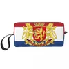 Sacs de cosmétique Holland Amsterdam Flag Travel Toitry Sac pour femmes Netherlands Organisateur de maquillage Boîte de boîtier de kit Dopp Kit Dopp Boîte