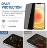 2pcs Protecteur d'écran de confidentialité pour iPhone 13 14 Pro Max 12 11 15 Verre trempée pour iPhone X XR XS Max 7 8Plus SE 2 SE 3 Verre