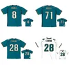 Stitched Football Jerseys 28 Fred Taylor 8 Mark Brunell 71 Tony Boselli Mesh Legacy Pensionerade retro Classics Jersey Men Women Youth S-6XL