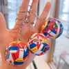 New World Flag Football KeyChain Country Soccer Club Souvenir bilväska fans Tillbehör gåvor Pendantkedjor Key Keyring J2K5