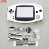 JCD Electroplating per Gameboy Advance Game Console Nuove set di conchiglie per alloggi per copertina della custodia con shell GBA con lente a schermo e vite