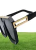 Fashion luxury designer 1801 Mascot pilot square sunglasses mens classic vintage trend glasses outdoor avantgarde style eyewear A3561696