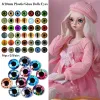 50pcs 8/10 mm en verre poupées yeux de poupée oculaires yeux dinosaures animaux chat yeux time gemm enfants toys bricolds artists accessoires