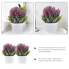 Flores decorativas 2 PCs Decoração de lavanda Fake Decorações