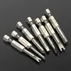 50mm skruvmejsel Bit Set Power Tool Security Tamper Proof Skruv Driver Tips Magnetiska bulttillbehör 1/4 "Torx/triangelhuvud