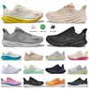 Clifton 9 Running Sapatos femininos pêssego Cyclamen Sweet Lilac Light Free People Sneakers Treinadores One Bondi 8 Rosa laranja preto Branco ao ar livre Sapato de nuvem esportiva