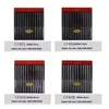 12pcs/ set besdia Diamond Diamond Hand Files CF-400 Flat File Set Diamond File CF-402/404/406/408 GRIT140#, 200#, 400#, 600#