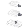 Kitchen Storage Stainless Steel Faucet Basket Hollow Sponge Drain Rack Multi-purpose Household Sink Rags Rod Tools