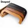 1pc Deepeel 25 * 8,5 cm de sac en bois carré Handle de sac à main