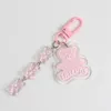 Keychains Listing Bear Keychain Girl Heart Color Acrylic Alphabet Bag Pendant Small Gift