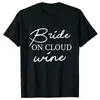 Women's T Shirts Bachelorette Hen Party Tees Team Bride Bridesmaid T-shirt Single Farewell Tshirt Friends Bridal Wedding Fashion Wine Tops