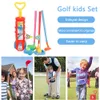 Enfants Golf Club Ball Green Hole Cup Group Lightweight Golf Exercice Game With Wheels Early Education for Kids Holiday Cadeaux