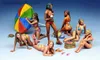 Action Toy Figures 1 35 Resin Diecast Summer Girls Group Bikini 7-Person Beach Scene Model Not Drawn