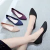 Scarpe eleganti donne per donne spicchi puntati di punta di punta donna slip-on superficiale comodo lavoro Zapatos de Mujer 2024