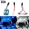 Tcart Reading Interior for Infiniti FX37 FX 50 2011 Led Door Lights Glove Box Light Gradually White by Blue