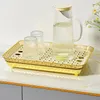 Tea Trays Drain Tray Multi-functional Quick Drying Cup Storage Organizer Holder Rack Coffee Kitchen Supplies