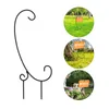 Hooks 4 Pcs Bird Feeders Hanging Basket Stand Hangers Outdoor Baskets Iron Shepherd