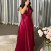 Party Dresses Halter V Neck Prom Satin A Line Long Ruched Vestidos Elegantes Para Mujer Women Wear Sexy Back Evening Formal Gown