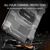 Tablet PC Cases Bags Military Shock Proof Rugged Kickstand Cover for Ipad Mini 6 8/9th Gen Pro 10.5 11 12.9 2021 Clear Case for Ipad 10th 2022 Air4/5 240411