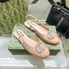 15a Dress Ballerina Ballet Flats Rhinestone Designer Women Mary Jane Baotou Sandalen Patent Leer luxe Luxe Single Comfort Loafers Slides Round Girls Shoes 01