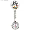 Montres de poche Arts de la mode Simple Fleurs papillon coeur amour soins médicaux infirmière infirmière médecin hospitalisation clips fob poche es cadeaux d'horloge y240410