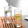 Wine Glasses 220ml Glass Coffee Cups Square Cup Transparent Collins Juice Straight Tumblers Octagonal Beverage Cocktail