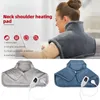 Blankets Electric Heating Pad For Shoulder Back Blanket Adjustable Temperature Timing Heated Soft Shawls Winter Body Warmer I1l2