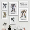 Transformers Plakat Optimus Robot Autobot Nordic Canvas Painting Drukuje zdjęcia sztuki ściennej do salonu dzieci