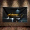 3X5Ft America Dodge Mustang Muscle Car Racing Flag Polyester Digital Printing Banner For Decor