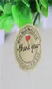 120 PCS10 Sheets Thank You Red Love Selfadhesive Stickers Kraft Label Gifts Custom Round Labels Paper Bag Wedding Supplies7279323