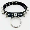 Chokers Gothic Black Spiked Punk Choker Collar Spikes Noton Studded Chocker Naszyjnik dla kobiet mężczyzn Bondage Cosplay Goth je dhgarden dhhcf