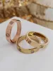 Designer Charm Rose K Gold Mosang Stone Ring Womens Advanced Par Mens T Family Carter Couple