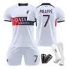 2324 Paris Away Childrens Étudiant formation pour adultes Set Sports Team Group Achat Mens and Womens Football Jersey